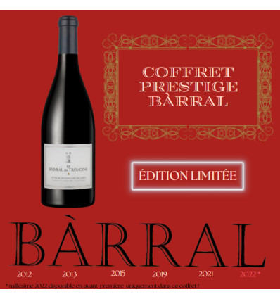 Coffret prestige de 6 millesimes Barral de Tremoine