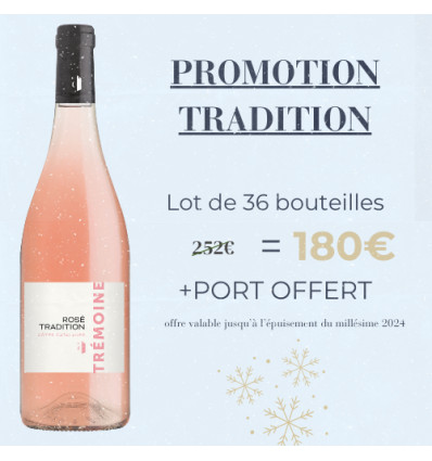 Pack de 36 rosés TRADITION 2024